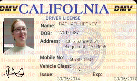 Rachael_Heckey_-_Californian_Driver_license.JPG